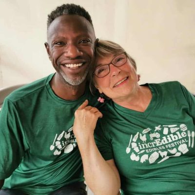 Volunteers at the Incredible Edibles Festival